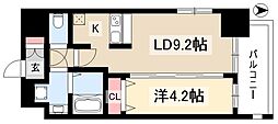 ファステート名古屋ラプソディ 1LDKの間取図画像