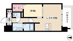 プレサンス丸の内レジデンス 1LDKの間取図画像