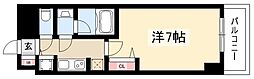 セイワパレス丸の内駅前プレミア 1Kの間取図画像