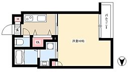SPACECUBEHONJIN 1Kの間取図画像