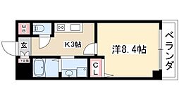 HF丸の内レジデンス 1Kの間取図画像