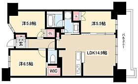 プラウド高岳  ｜ 愛知県名古屋市東区相生町32-1（賃貸マンション3LDK・4階・70.24㎡） その2