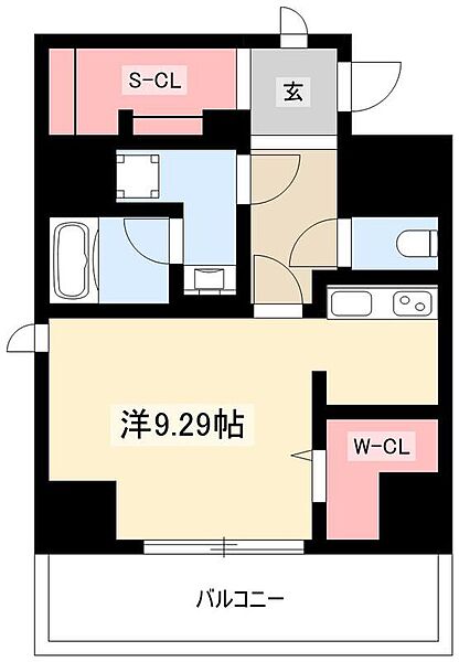 ルーエ金山 ｜愛知県名古屋市中区正木2丁目(賃貸マンション1R・5階・34.59㎡)の写真 その2