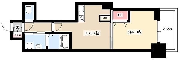 エステムプラザ名古屋駅前プライムタワー ｜愛知県名古屋市西区菊井2丁目(賃貸マンション1DK・7階・30.97㎡)の写真 その2