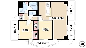 フォルムGP  ｜ 愛知県名古屋市中川区二女子町6丁目86（賃貸マンション2LDK・5階・70.98㎡） その2