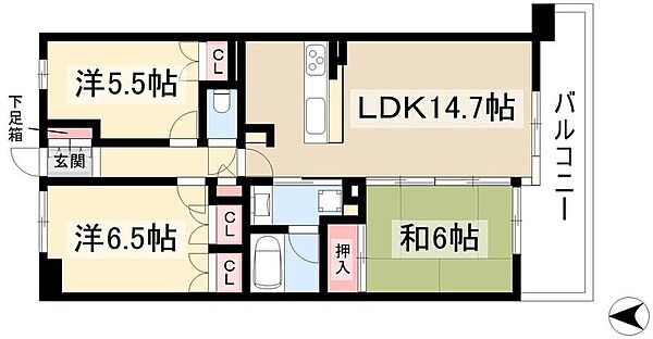 レジディア白壁東 ｜愛知県名古屋市東区芳野1丁目(賃貸マンション3LDK・1階・71.34㎡)の写真 その2