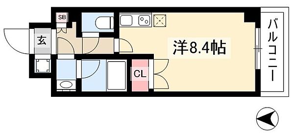 スペーシア栄 ｜愛知県名古屋市中区栄5丁目(賃貸マンション1R・5階・24.00㎡)の写真 その2