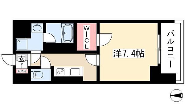 エディアン千種 ｜愛知県名古屋市千種区内山3丁目(賃貸マンション1K・5階・28.78㎡)の写真 その2