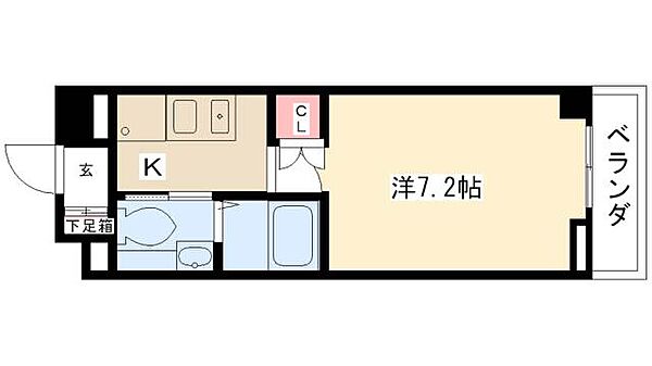 アーデン春岡 ｜愛知県名古屋市千種区春岡1丁目(賃貸マンション1K・3階・24.34㎡)の写真 その2