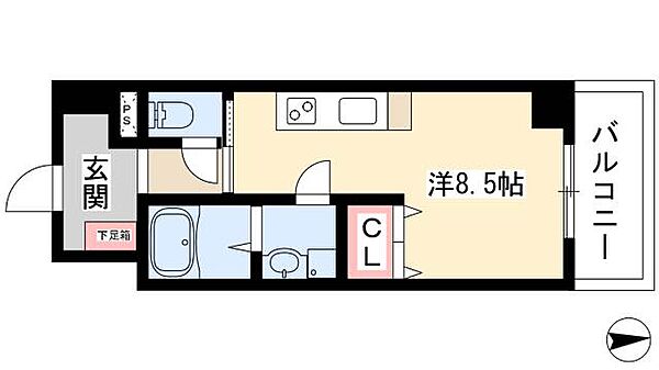 La Douceur今池 ｜愛知県名古屋市千種区今池5丁目(賃貸マンション1R・3階・24.90㎡)の写真 その2