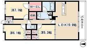 エスティメゾン東白壁  ｜ 愛知県名古屋市東区芳野3丁目9-34（賃貸マンション3LDK・5階・89.63㎡） その2