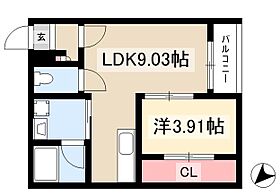 OHKI大曽根  ｜ 愛知県名古屋市東区矢田4丁目17-47（賃貸アパート1LDK・1階・29.62㎡） その2