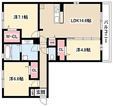 KOKUA  ｜ 愛知県名古屋市中村区本陣通5丁目140（賃貸アパート3LDK・3階・76.67㎡） その2