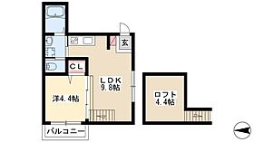 サンシエ浄心  ｜ 愛知県名古屋市西区名西2丁目18-10-3（賃貸アパート1LDK・1階・30.70㎡） その2