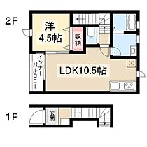 リーブルファイン日比津町3号棟  ｜ 愛知県名古屋市中村区日比津町1丁目3-8-1（賃貸アパート1LDK・2階・45.12㎡） その2