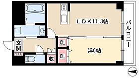 プランドールナカムラ  ｜ 愛知県名古屋市中村区太閤通8丁目5-1（賃貸マンション1LDK・11階・42.44㎡） その2