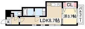 Cherim名城公園  ｜ 愛知県名古屋市北区清水4丁目1-9（賃貸アパート1LDK・2階・32.09㎡） その2