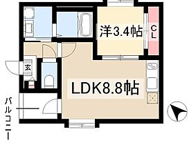 Solace  ｜ 愛知県名古屋市中川区開平町1丁目11-1（賃貸アパート1LDK・3階・30.01㎡） その2