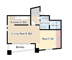 アークポイント  ｜ 愛知県名古屋市中村区竹橋町11-15（賃貸マンション1LDK・3階・50.24㎡） その2