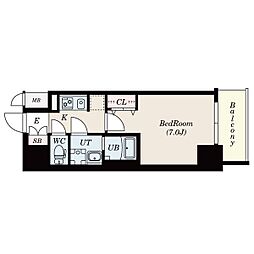 S-RESIDENCE鶴舞駅前 6階1Kの間取り
