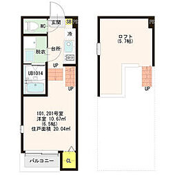 ハーモニーテラス上飯田西町 2階
