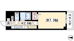 サウスパーク泉 1Kの間取図画像