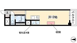 ロータリーマンション栄 ワンルームの間取図画像