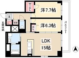Ceres中村公園前 2LDKの間取図画像