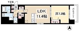 プレサンス丸の内フォート 1LDKの間取図画像
