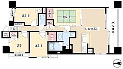 リエトコート丸の内 10階4LDKの間取り