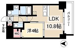 プレサンス丸の内レジデンス3 1LDKの間取図画像