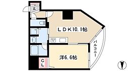 プロシード金山2 1LDKの間取図画像