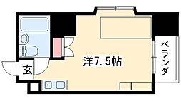 ラ・レジダンス・ド・ノーブル ワンルームの間取図画像