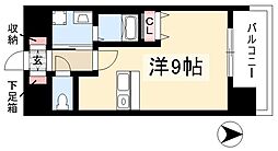 プレサンス名古屋駅前 ワンルームの間取図画像