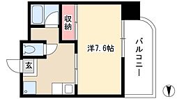 グランルミエール 1Kの間取図画像