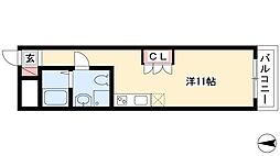 ヴェルドミール志賀 ワンルームの間取図画像