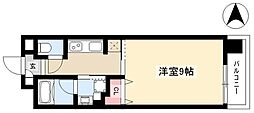 HANANOKIRISE 1Kの間取図画像