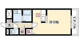 ストリーム並木 ワンルームの間取図画像
