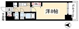 プレサンス新栄町ギャラント 1Kの間取図画像