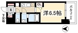 プレサンスTHE新栄 1Kの間取図画像