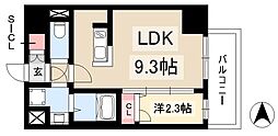名古屋市中区千代田4丁目マンション 1LDKの間取図画像