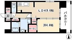 シェソワ東桜 1LDKの間取図画像