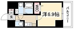 名古屋市北区稚児宮通2丁目マンション 1Kの間取図画像
