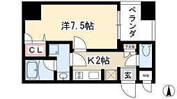 APEX名古屋栄プレミアライフ 1Kの間取図画像