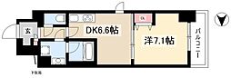 フレール上前津 1DKの間取図画像