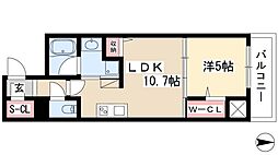 ダイワシティー大須 1LDKの間取図画像