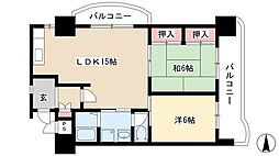 アネックス高畑 2LDKの間取図画像