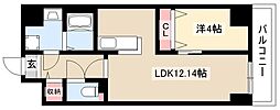 GRANDUKE古出来fiore 1LDKの間取図画像