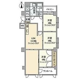 ハイツサンライズ 3階/-