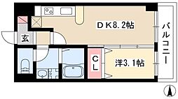 CasaDelSol 1LDKの間取図画像